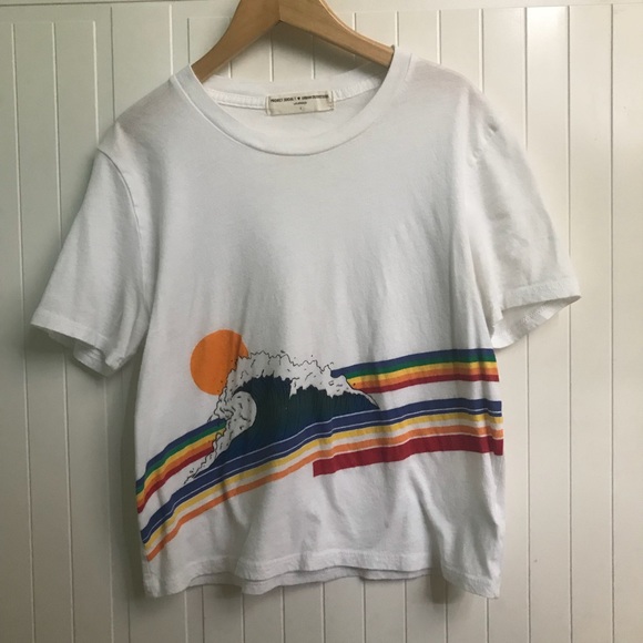 Urban Outfitters Tops - Urban Outfitters Rainbow Wave Tee